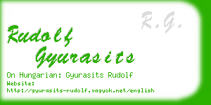 rudolf gyurasits business card